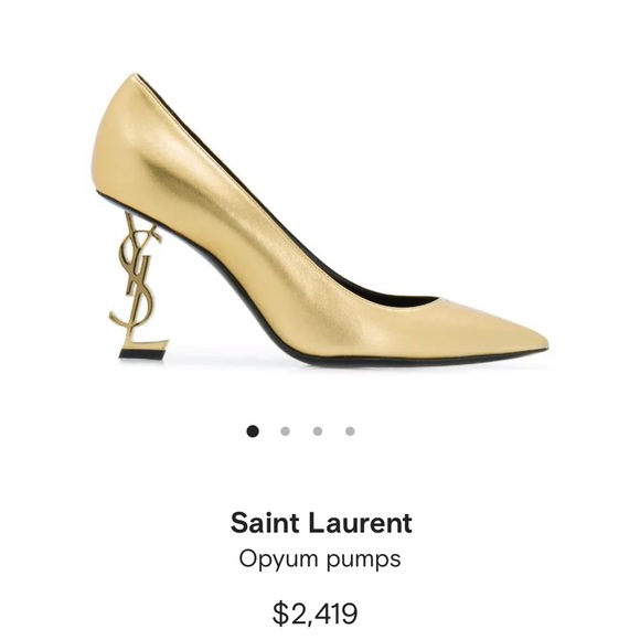 SOLD YSL Gold Opyum Leather Pumps 110mm - Picture 10 of 10